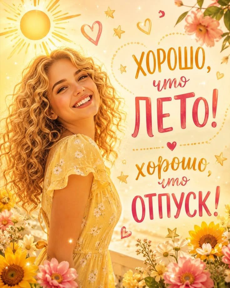 ХОРОШО, что ЛЕТО! хорошо, что ОТПУСК!