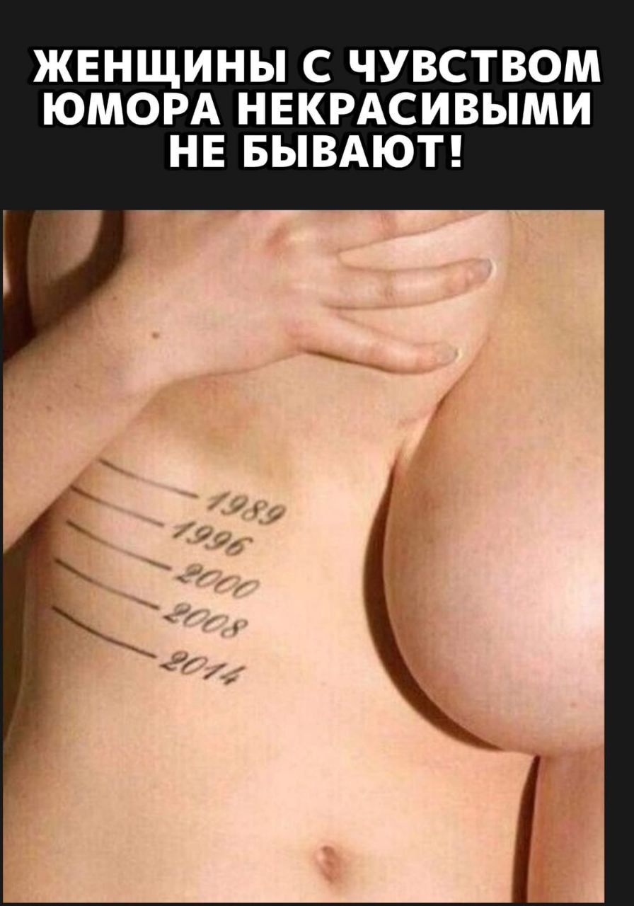 ЖЕНЩИНЫ С ЧУВСТВОМ ЮМОРА НЕКРАСИВЫМИ НЕ БЫВАЮТ! 1989 1996 2000 2008 2014