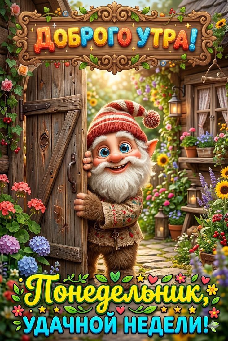 ДОБРОГО УТРА! Понедельник, удачной недели!