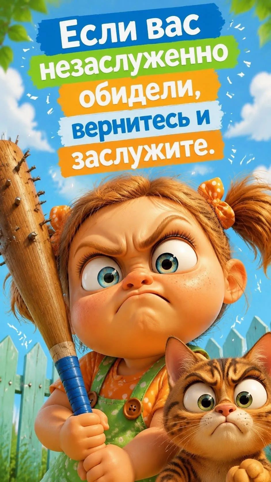 Если вас незаслуженно обидели, вернитесь и заслужите.