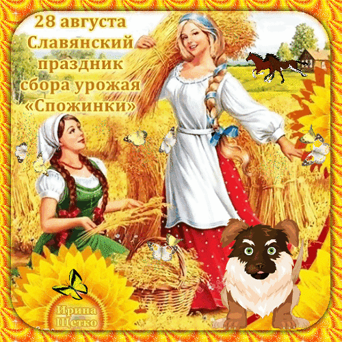 28 августа Славянский праздник сбора урожая «Спожинки» Ирина Щетко