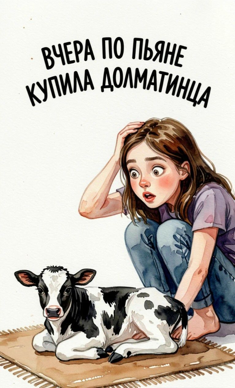 ВЧЕРА ПО ПЬЯНЕ КУПИЛА ДОЛМАТИНЦА