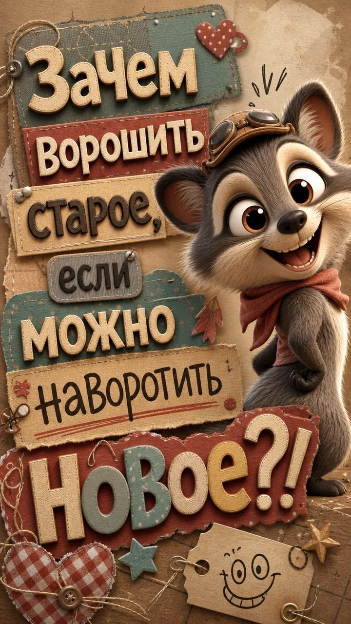 Зачем ворошить старое, если можно наворотить новое?!