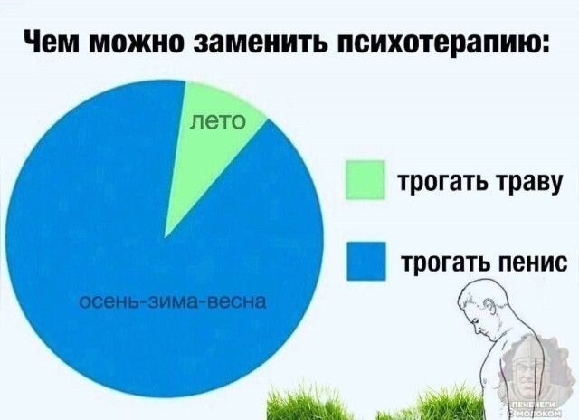 Чем можно заменить психотерапию: лето осень-зима-весна трогать траву трогать пенис