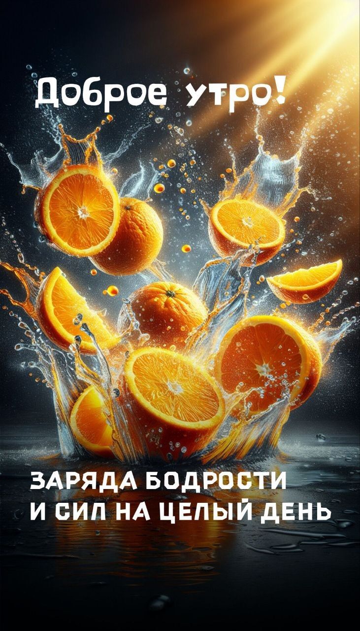 Доброе утро! Заряда бодрости и сил на целый день