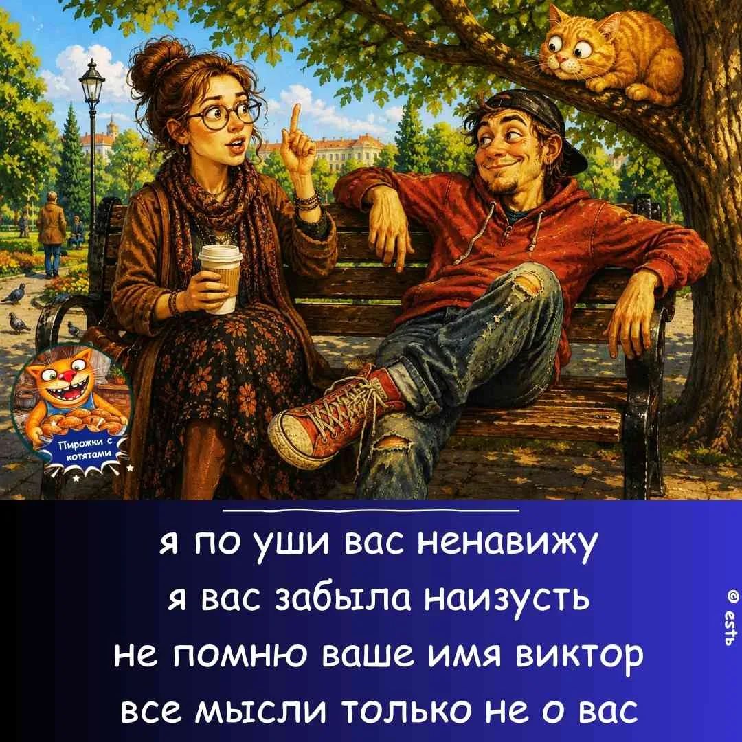 Пирожки с котятами я по уши вас ненавижу я вас забыла наизусть не помню ваше имя виктор все мысли только не о вас