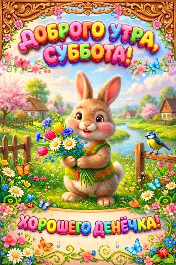 ДОБРОГО УТРА, СУББОТА! ХОРОШЕГО ДЕНЁЧКА!