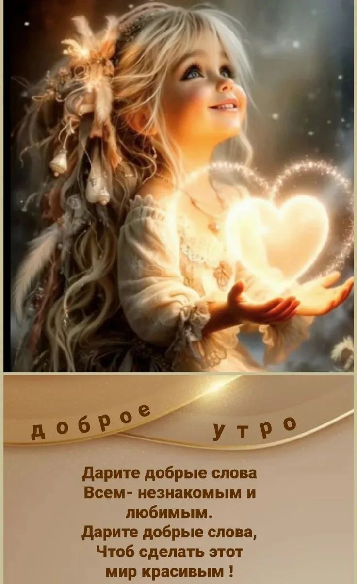 доброе утро Дарите добрые слова Всем- незнакомым и любимым. Дарите добрые слова, Чтоб сделать этот мир красивым!