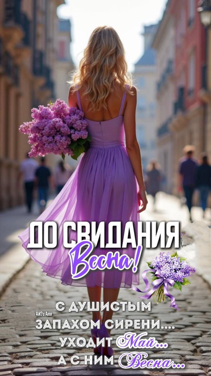 ДО СВИДАНИЯ Весна! С ДУШИСТЫМ ЗАПАХОМ СИРЕНИ... УХОДИТ Май... А С НИМ Весна... АК?o Ann