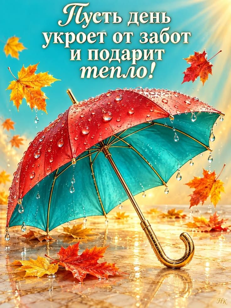 Пусть день укроет от забот и подарит тепло!