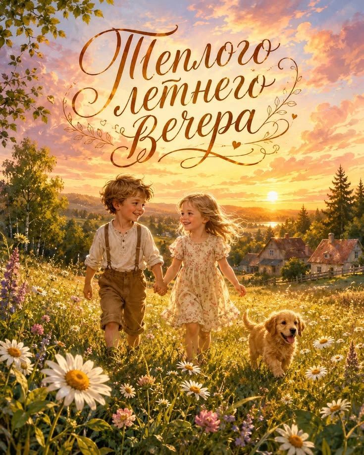 Теплого летнего вечера