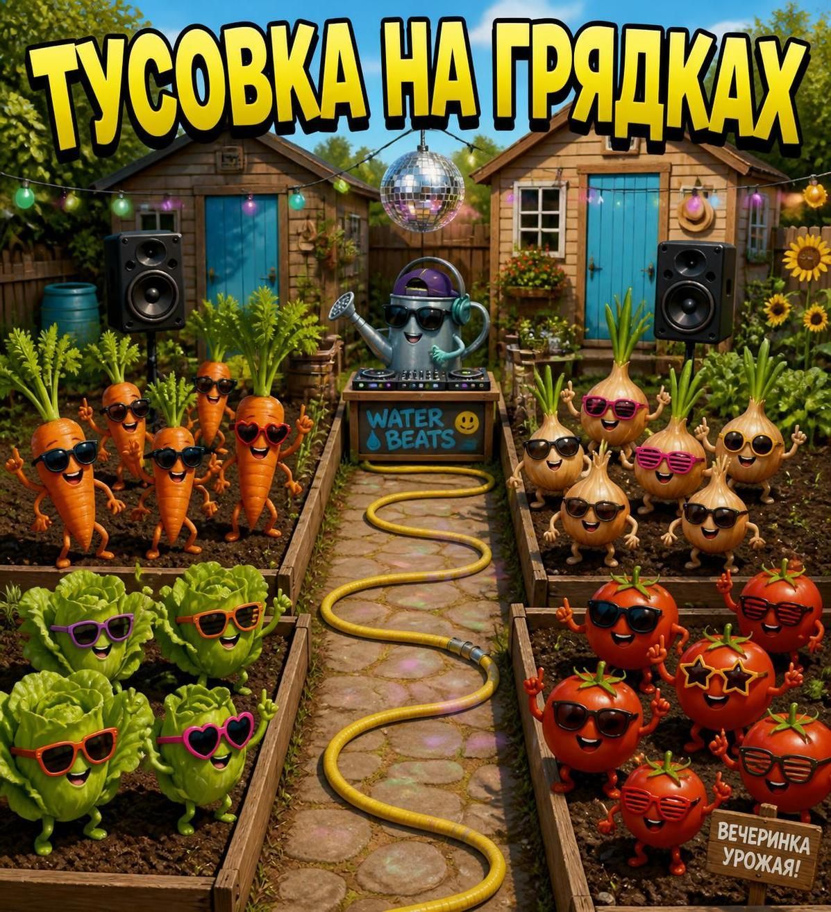 ТУСОВКА НА ГРЯДКАХ WATER BEATS ВЕЧЕРИНКА УРОЖАЯ!