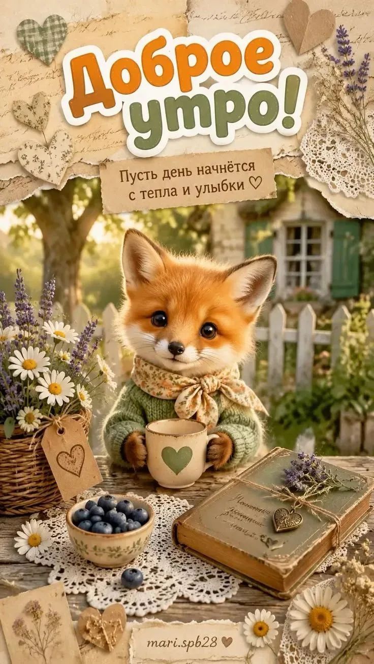 Доброе утро! Пусть день начнётся с тепла и улыбки mari.spb28