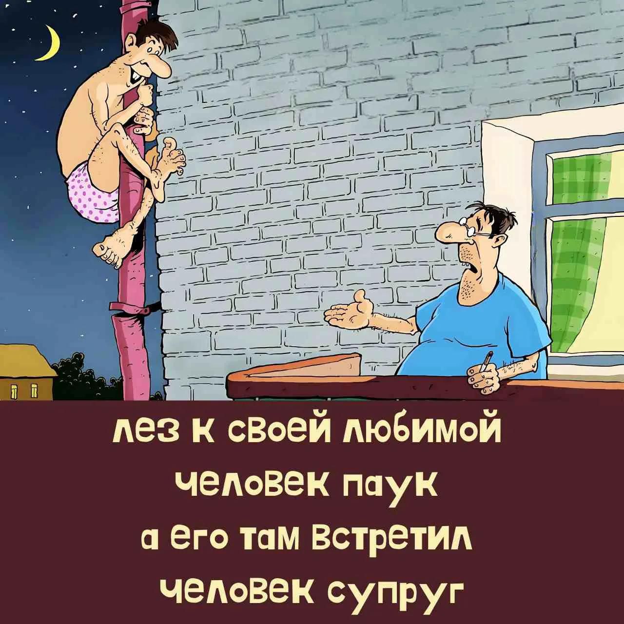 лез к своей любимой человек паук а его там встретил человек супруг