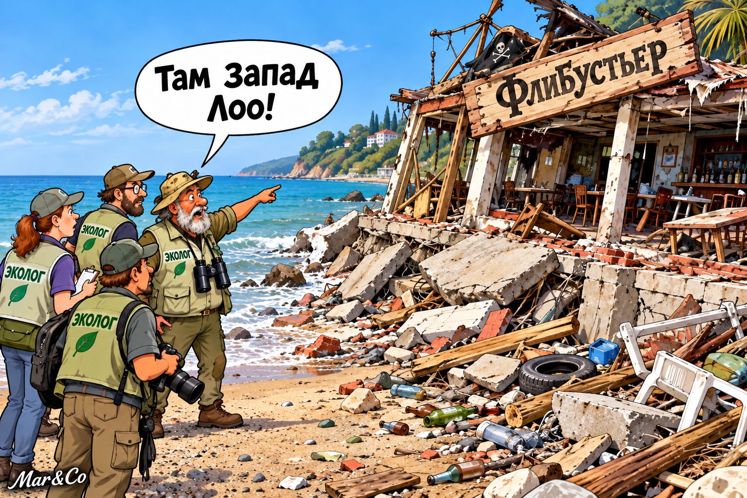 Там Запад Лоо! Флибустьер Эколог Эколог Эколог Эколог Mar & Co