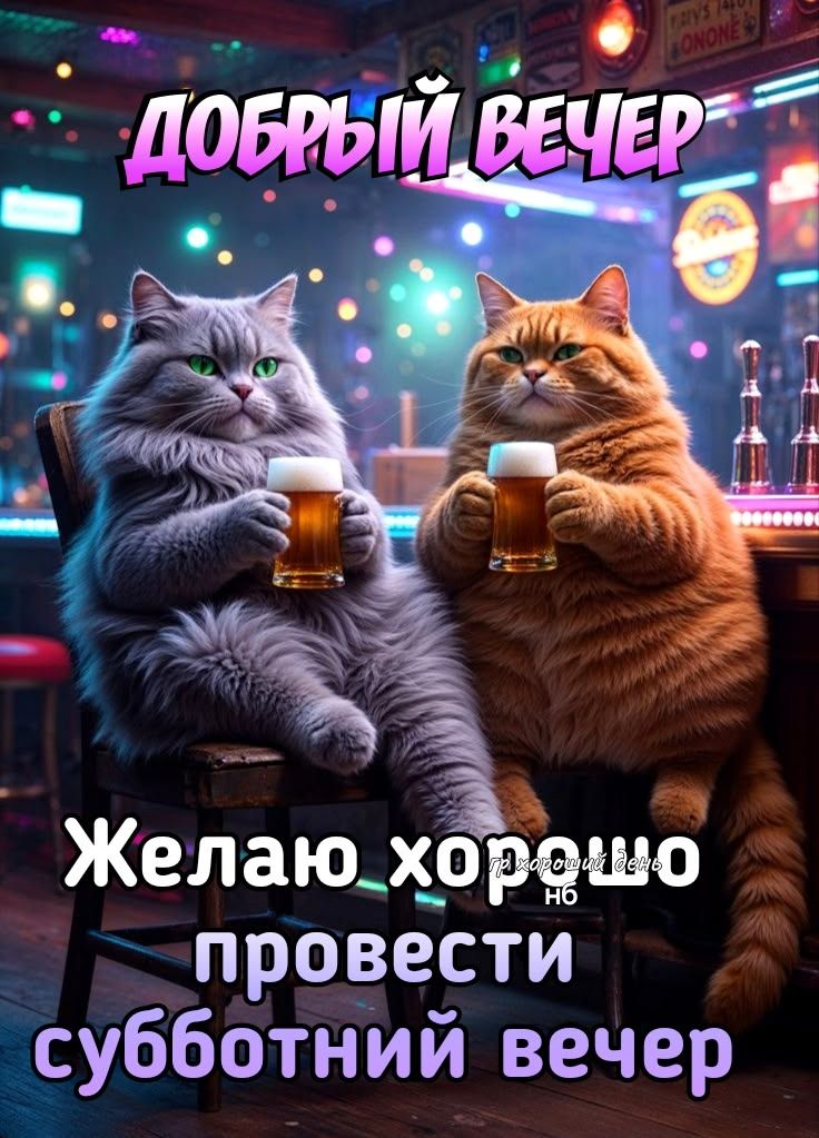 ДОБРЫЙ ВЕЧЕР Желаю хорошо провести субботний вечер