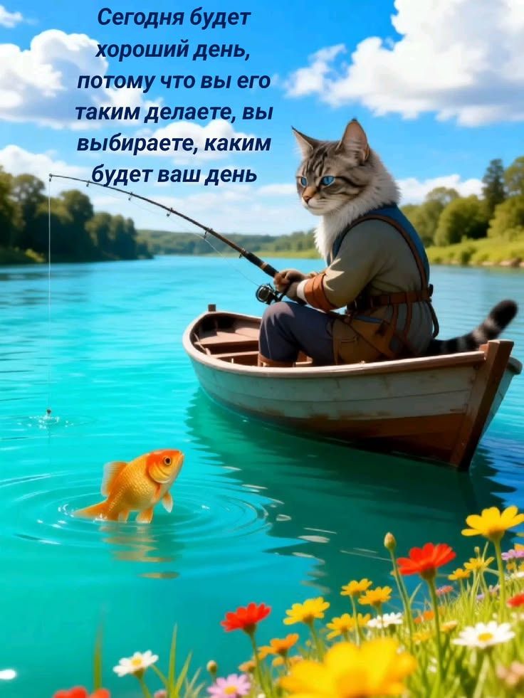 Сегодня будет хороший день, потому что вы его таким делаете, вы выбираете, каким будет ваш день