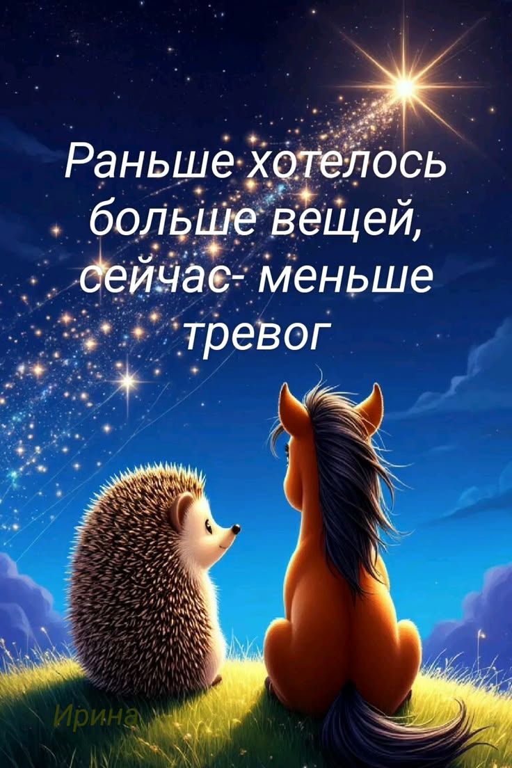 Раньше хотелось больше вещей, сейчас- меньше тревог