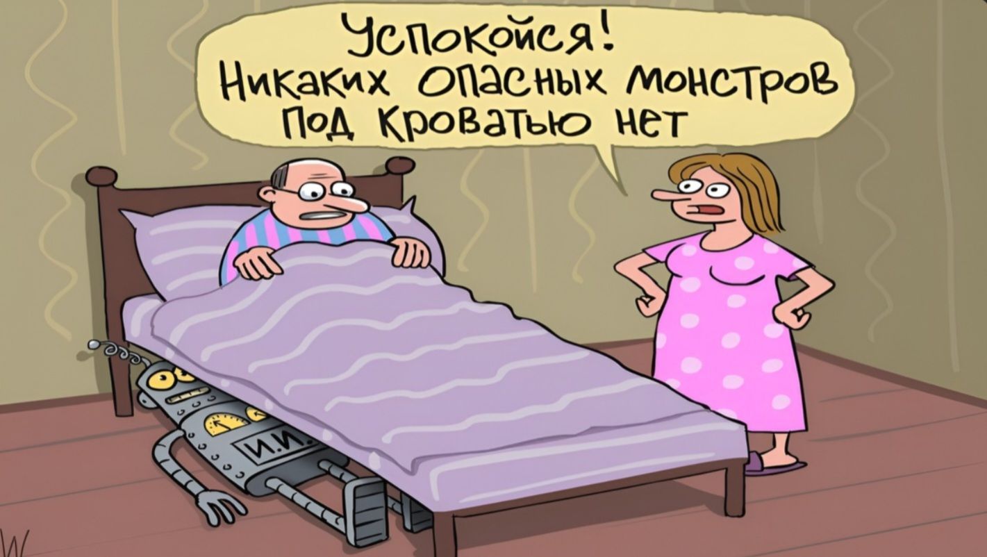 Успокойся! Никаких опасных монстров под кроватью нет