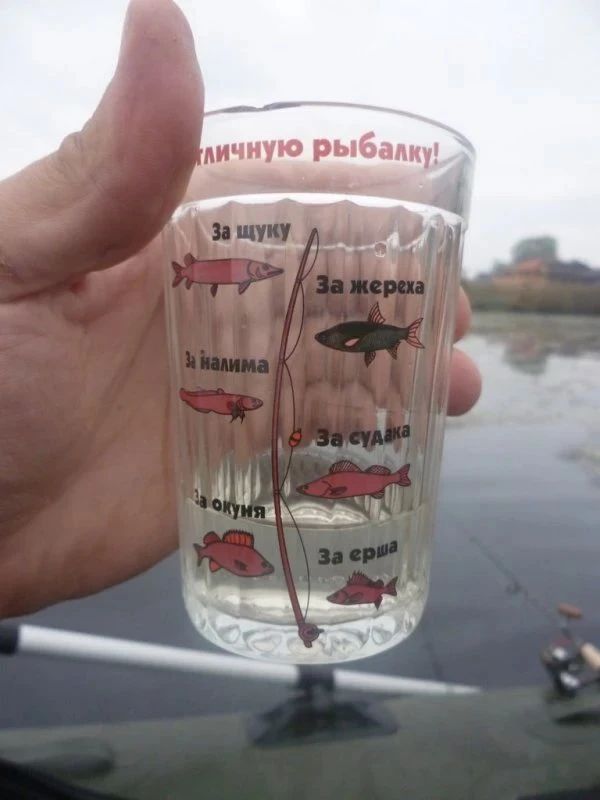 за отличную рыбалку! За щуку, За жереха, За налима, За судака, За окуня, За ерша
