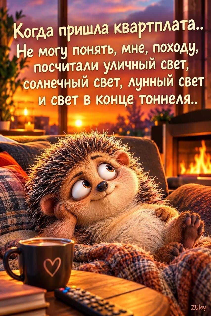 Когда пришла квартплата.. Не могу понять, мне, походу, посчитали уличный свет, солнечный свет, лунный свет и свет в конце тоннеля..