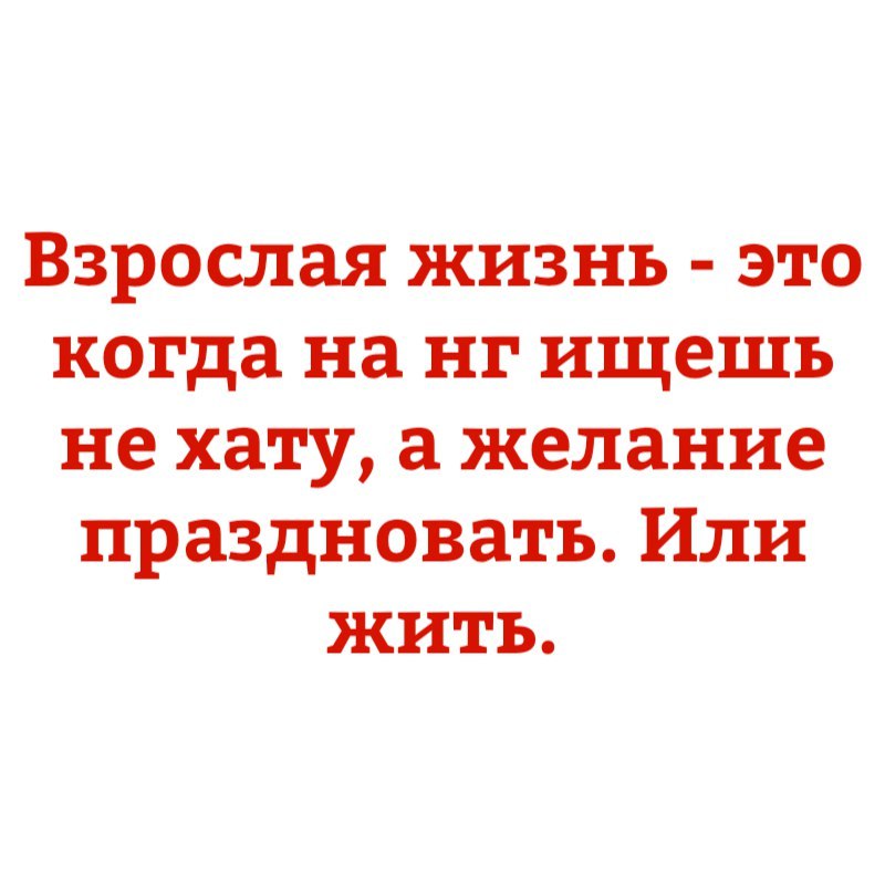 Взрослая жизнь это когда на нг ищешь не хату желание праздновать Или жить
