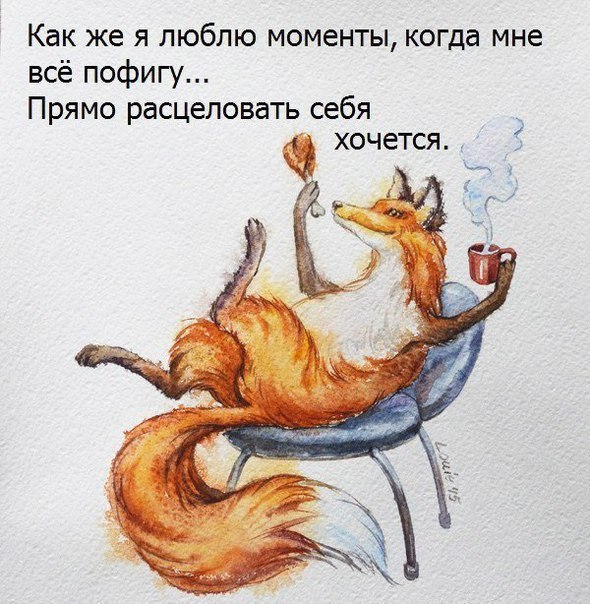 Как же я люблю моменты когда мне всё пофигу Прямо расцеловать себя хочется