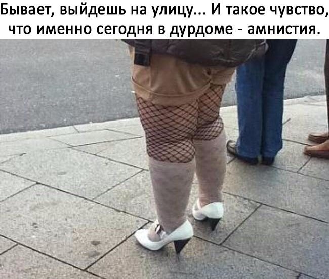 Бывает выйдешь на улицу И такое чувство что именно сегодня в дурдоме амнистия