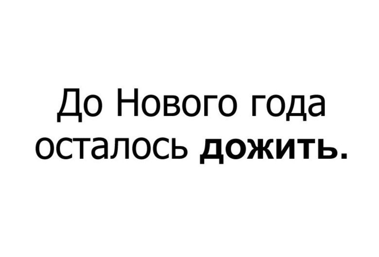 До Нового года осталось дожить