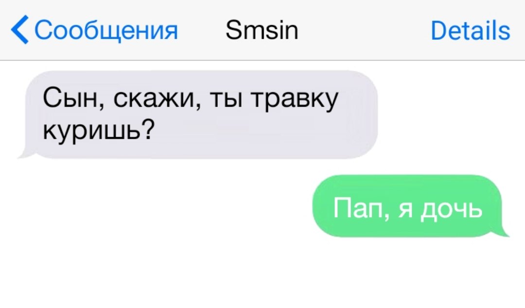 Сообщения Зтзіп Ветаііз Сын скажи ты травку куришь Пап я дочь
