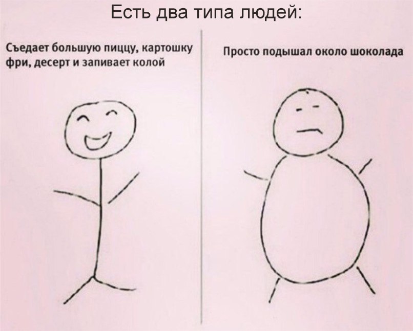 Есть два типа людей да 6ШУ уг картошку Просто подышал около шоколада Фри десерт и запиваеі копой 1 С