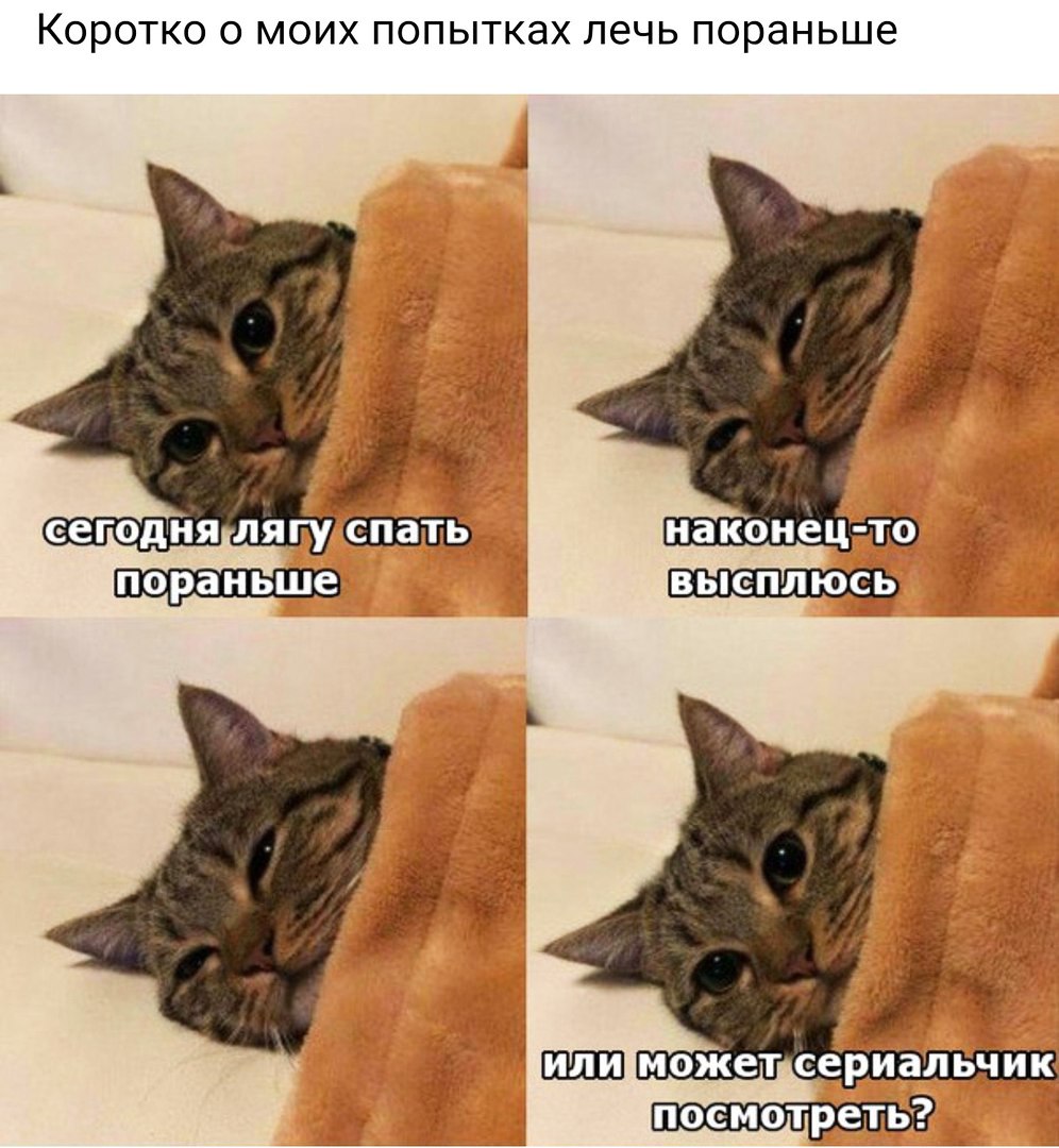 КОРОТКО О МОИХ ПОПЫТКЭХ лечь ПОРЭНЬШЕ пораньше