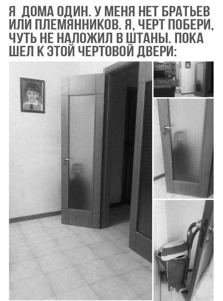 Я ДОМА ОДИН У МЕНЯ НЕТ БРАТЬЕВ ИЛИ ПЛЕМЯННИКОВ Я ЧЕРТ ППБЕРИ ЧУТЬ НЕ НАЛОЖИЛ В ШТАНЫ ПОКА ШЕЛ К ЭТПИ ЧЕРТОВПИ ДВЕРИ