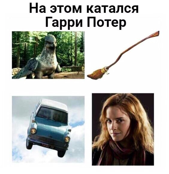 На этом катался Гарри Потер