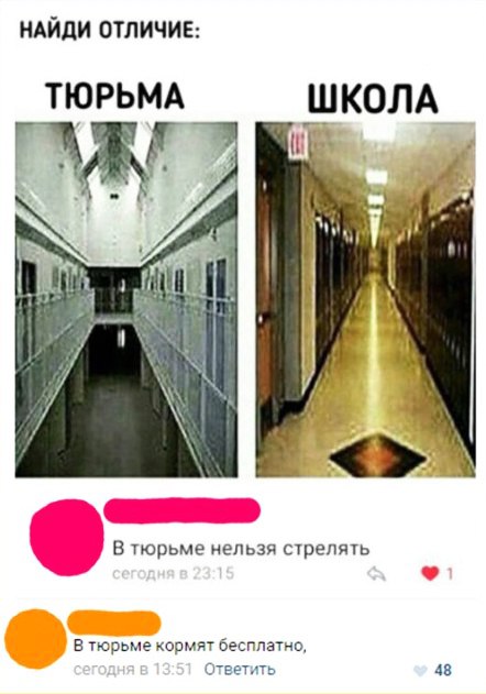 НАЙДИ ОТЛИЧИЕ ТЮРЬМА В тюрьме нельзя стрелять в тюрьме кормят Бесплатно ГУВ ъь ДП