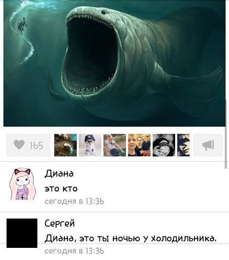 ёё диана это кто СеРггй Диана это ты ночью у Холодильника