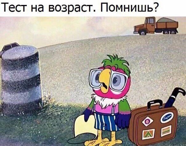 Тест на возраст Помнишь