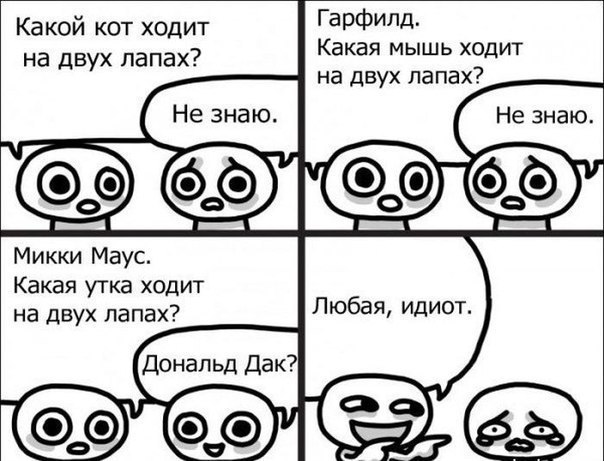 Гарфилд Какая мышь ходит на двух лапах Какой кот ходит на двух лапах Микки Маус Какая утка ходит на двух лапах