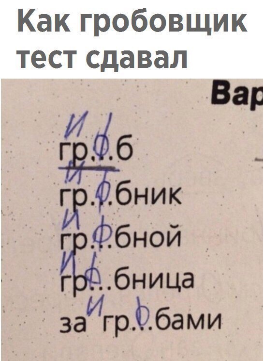 Как гробовщик тестсдавал Вар дИдіб _ г _бник гфбНой бница _ за гИгрЁбами