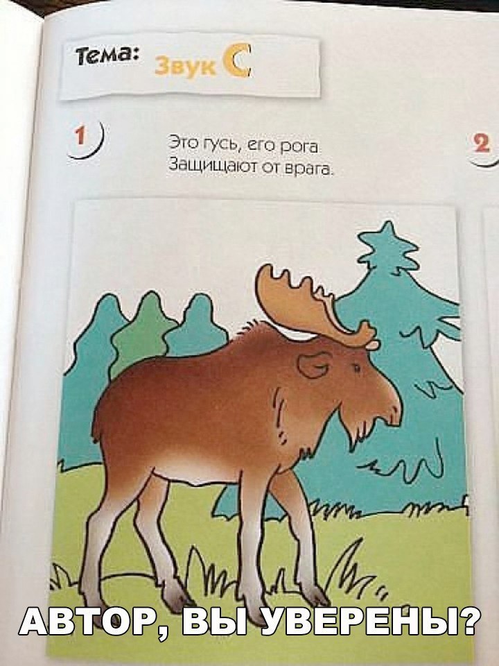 Это гусь его рога защищают от врага Ю