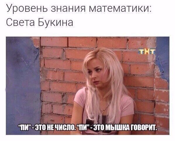 Уровень знания математики Света Букина ПИ ЗТ чиспп ПИ ЗТ МЫШКА ШВПРИТ