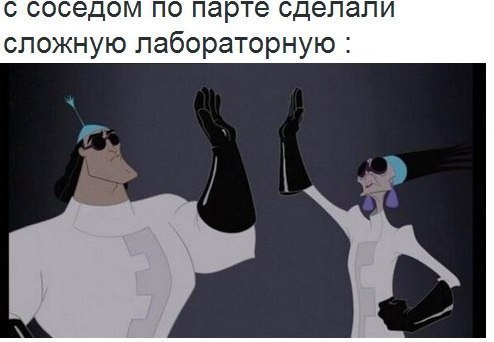 с соседом по парте сделали сложную лабораторную