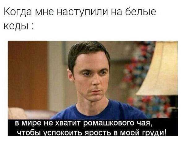 Когда мне наступили на белые кеды в мирене хватит ромашкового чая чтобы спокоить яость в моей г _и