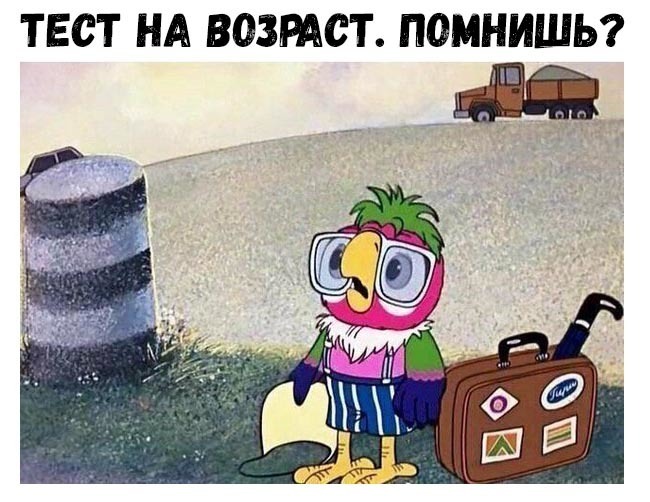 ТЕСТ НА ВОЗРАСТ ПОМНИШЬ