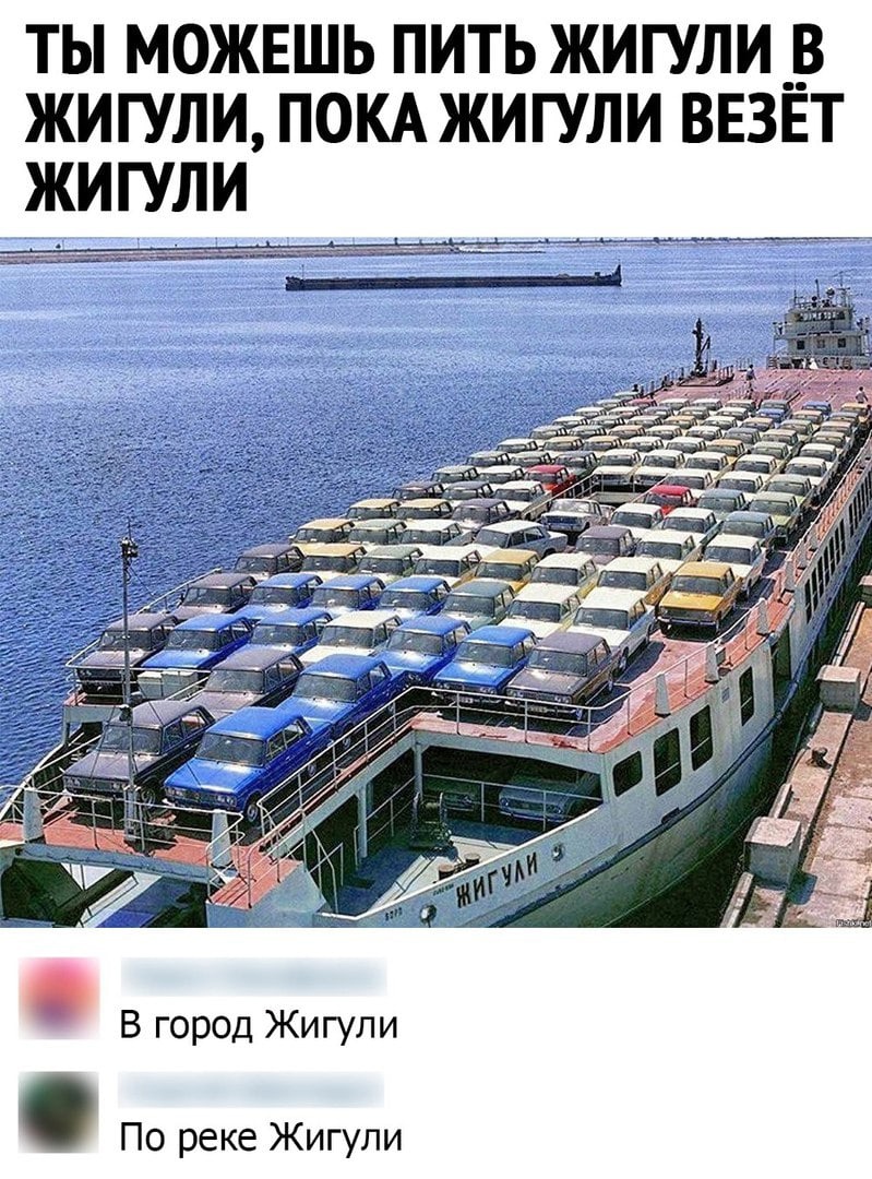 ТЫ МОЖЕШЬ ПИТЬ ЖИГУЛИ __В ЖИГУЛИ ПОКАЖИГУЛИ ВЕЗЕТ ЖИГУЛИ По реке Жигули В город Жигули