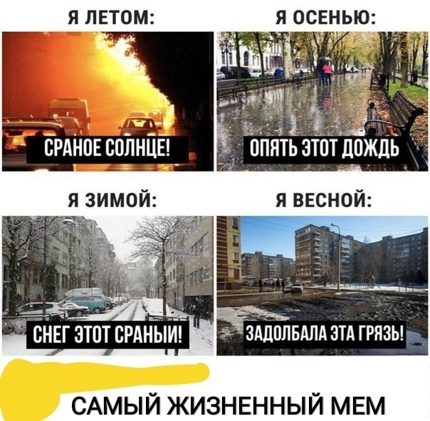 Я ЛЕТОМ Я ОСЕНЬЮ Ъвг этот СРАНЫИ дЁііопБАлдзтд САМЫЙ ЖИЗНЕННЫЙ МЕМ