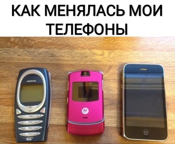 КАК МЕНЯЛАСЬ МОИ ТЕЛЕФОНЫ