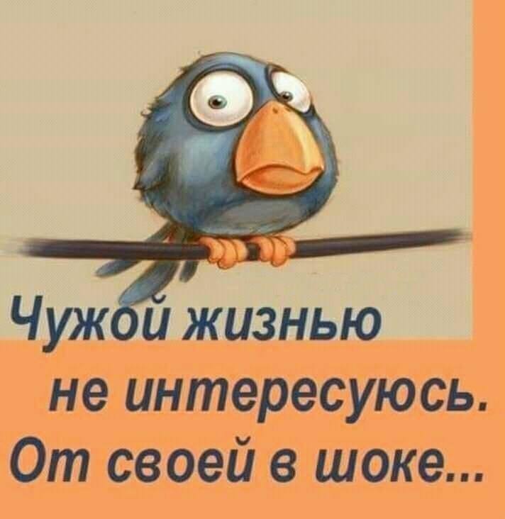 ъ Чуж и жизнью не интересуюсь От своей в шоке