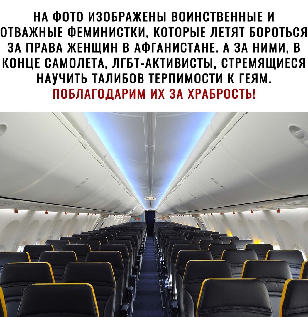 НА ФОТО ИЗОБРАЖЕНЫ ВОИНОТВЕННЫЕ И ОТВАЖНЫЕ ФЕМИНИСТКИ КОТОРЫЕ ЛЕТЯТ БОРОТЬСЯ ЗА ПРАВА ЖЕНЩИН В АФГАНИОТАНЕ А ЗА НИМИ В КОНЦЕ САМОЛЕТА ЛТБТ АКТИВИСТЫ ОТРЕМЯЩИЕОЯ НАУЧИТЬ ТАЛИБОВ ТЕРНИМООТИ К ГЕЯМ ТТ ТТТТ Т ТТ Т ТТТЩ