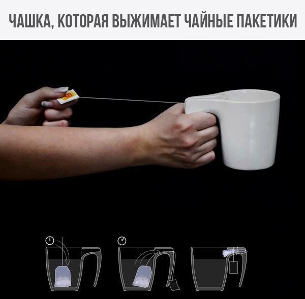 ЧАШКА КПТПРАН ВЫЖИМАЕТ ЧАЙНЫЕ ПАКЕТИКИ